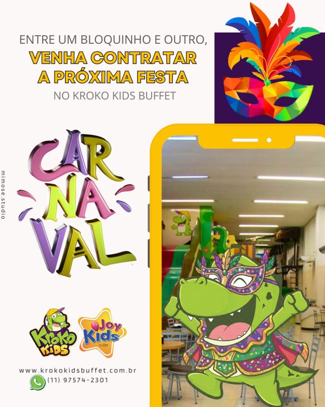 Celebre o próximo aniversário do seu filho no Kroko Kids Buffet, o buffet infantil mais querido da Zona Norte de São Paulo, com festas completas, seguras e cheias de diversão do jeitinho que as crianças amam.

Aqui você encontra estrutura ampla, brinquedos para todas as idades, cardápio delicioso e uma equipe preparada para cuidar de cada detalhe, para que sua única preocupação seja aproveitar cada momento em família. Ao escolher o Kroko Kids Buffet, você garante uma festa infantil inesquecível, com fotos incríveis, muitas brincadeiras e memórias que vão ficar para sempre no coração dos convidados.

Quer saber valores, datas disponíveis e condições especiais para sua festa infantil no Kroko Kids? Fale agora com a nossa equipe:
📞 Telefone/WhatsApp: (11) 97574-2301
🌐 Site oficial: www.krokokidsbuffet.com.br

Salve este post, marque quem precisa ver e envie no grupo da família para já começar a organizar a próxima festa dos sonhos no Kroko Kids Buffet.